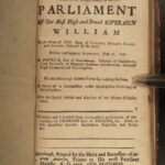 1685-1707 LAWS & Acts of Scotland Parliament Scottish William Mary James VII