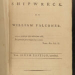 1785 The Shipwreck William Falconer ART Scottish Ships Nautical Poem Navigation