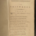 1785 The Shipwreck William Falconer ART Scottish Ships Nautical Poem Navigation