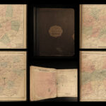1871 HUGE ATLAS Indiana County Pennsylvania Pittsburgh Color City MAPS DG Beers