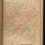 1871 HUGE ATLAS Indiana County Pennsylvania Pittsburgh Color City MAPS DG Beers