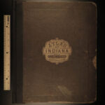 1871 HUGE ATLAS Indiana County Pennsylvania Pittsburgh Color City MAPS DG Beers