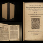 1589 SCORPIONS 1ed Conrad Gessner Schlangenbuch Dragons Monsters Reptiles