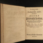 1744 Leibniz Essays on THEODICY Philosophy Humanism Free Will Good v Evil RARE