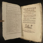 1791 Mercure de France French Revolution Magazine Fashion Paris 32 Issues RARE