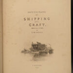 1829 1ed Edward William Cooke ART Shipping and Craft Landscape Painting Boats