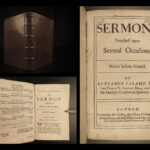 1687 1ed BIBLE Sermons Benjamin Calamy Anglican King Charles II Lawrence Jewry