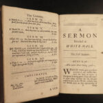 1687 1ed BIBLE Sermons Benjamin Calamy Anglican King Charles II Lawrence Jewry