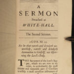1687 1ed BIBLE Sermons Benjamin Calamy Anglican King Charles II Lawrence Jewry