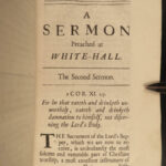 1687 1ed BIBLE Sermons Benjamin Calamy Anglican King Charles II Lawrence Jewry