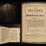 1689 1ed Defense of Missionaries Arts anti Jesuit Protestant v Catholic Hickes