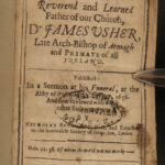 1656 Dublin IRELAND 1ed James Ussher Life & Death Archbishop Irish Catholic RARE