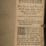 1656 1ed James Ussher Life & Death Archbishop Dublin IRELAND Irish Catholic RARE