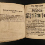 1755 True Christianity Wahres Christentum German Arndt Lutheran ART Emblems