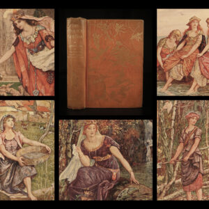 1906 Orange Fairy Book 1st ed Andrew Lang Fairy Tales Ugly Duckling Magic Mirror