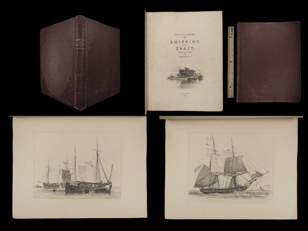 Sixty five plates of shipping and craft. Edward william cooke.