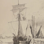 1829 Shipping and Craft 1ed Edward William Cooke ART Landscape Painting Boats