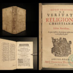 1684 Truth of Christianity Dutch Hugo Grotius De Veritate Religionis Christianae