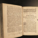 1684 Truth of Christianity Dutch Hugo Grotius De Veritate Religionis Christianae