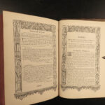 1863 Common Prayer Renaissance BIBLE Woodcuts Queen Elizabeth Bizarre Skeletons!!