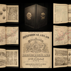 1878 CANADA Atlas 1ed Illustrated MAPS Northumberland Durham Ontario Toronto