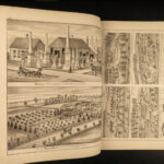 1878 CANADA Atlas 1ed Illustrated MAPS Northumberland Durham Ontario Toronto