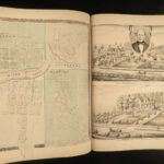 1878 1ed CANADA Atlas Illustrated MAPS Northumberland Durham Ontario Toronto