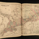 1878 1ed CANADA Atlas Illustrated MAPS Northumberland Durham Ontario Toronto