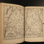 1853 Illustrated ATLAS Traveler’s Guide MAPS Niagara Railroads New York & USA