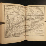 1853 Illustrated ATLAS Traveler’s Guide MAPS Niagara Railroads New York & USA