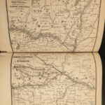 1853 Illustrated ATLAS Traveler’s Guide MAPS Niagara Railroads New York & USA