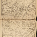 1853 Illustrated ATLAS Traveler’s Guide MAPS Niagara Railroads New York & USA