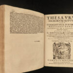 1690 Thesaurus Sacrorum Rituum Gavanto Catholic Church RITES Mysticism Cajetan