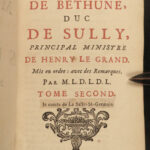 1745 Duke of Sully Memoires France Henry IV Huguenot Utopian Europe 8v French