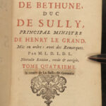 1745 Duke of Sully Memoires France Henry IV Huguenot Utopian Europe 8v French