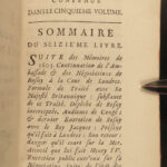 1745 Duke of Sully Memoires France Henry IV Huguenot Utopian Europe 8v French