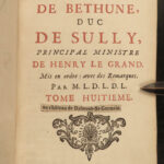 1745 Duke of Sully Memoires France Henry IV Huguenot Utopian Europe 8v French