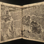 1864 Japanese Eight Dog Samurai Battle Fantasy Novel Color Illustrated Edo Japan
