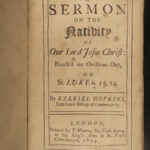 1694 1st ed Anglican Puritan Bible Sermons Ezekiel Hopkins Nativity Christmas