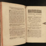 1696 Council of Trent Catholic Church Popes Paul III Canon Law Chanut RARE