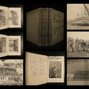 1895 British Navy & Army Illustrated England Military Articles Portrait Ships 4v
