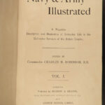 1895 British Navy & Army Illustrated England Military Articles Portrait Ships 4v