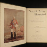 1895 British Navy & Army Illustrated England Military Articles Portrait Ships 4v