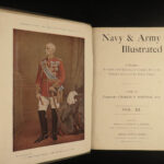 1895 British Navy & Army Illustrated England Military Articles Portrait Ships 4v