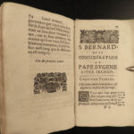 1658 CRUSADES Apology Bernard Clairvaux Considerations Pope Eugene III Knights