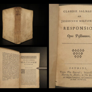 1660 1ed Execution Charles I Saumaise Royalist Defensio Regia John Milton London