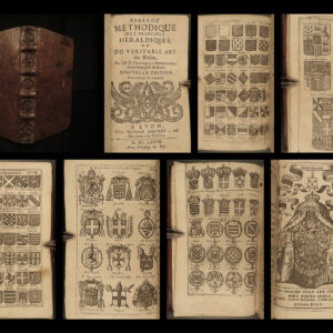 1677 HERALDRY & Genealogy French Menestrier Coats Arms Armorial Illustrated RARE