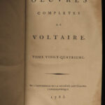 1785 ENORMOUS Works of VOLTAIRE French Science Physics Newton Kehl ed 60vols