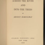 1950 Hemingway 1ed/1st Across the River and Into the Trees Ernest World War I