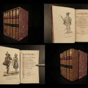 1821 AUSTRIA 1ed Customs Austrian Culture Dress Costumes Serres Voyages NAPOLEON